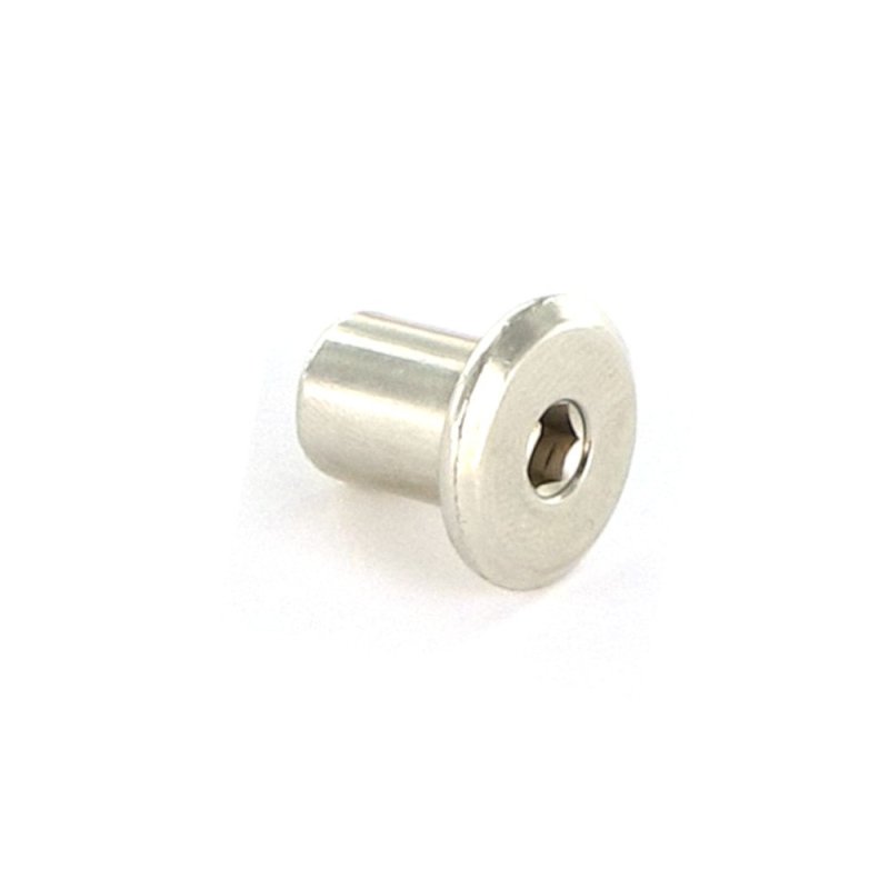Écrous relieur tête plate M6x15 mm acier zingué par 500