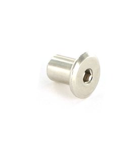 Écrous relieur tête plate M6x15 mm acier zingué par 500