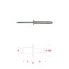 Rivets aveugle 4,8x10 mm Aluminium Aluminium DIN 7337A par 500