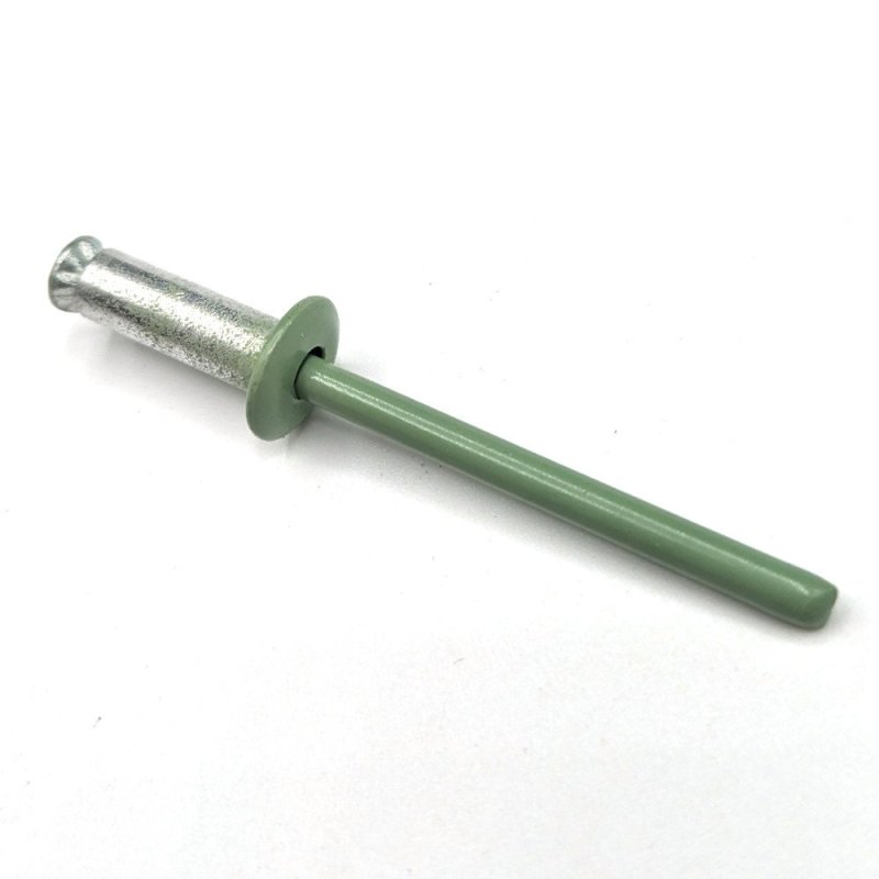 Rivets aveugles éclatés 4,8x14 mm RAL 6021 vert pâle par 100 Rivets aveugles éclatés 4,8x14 mm RAL 6021 vert pâle par 100