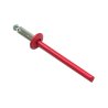 Rivets aveugles éclatés 4,8x14 mm RAL 3018 rouge fraise par 100