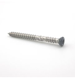 Vis pour terrasse 5x60 mm RAL 7016 gris anthracite Inox A2 double filet par 100