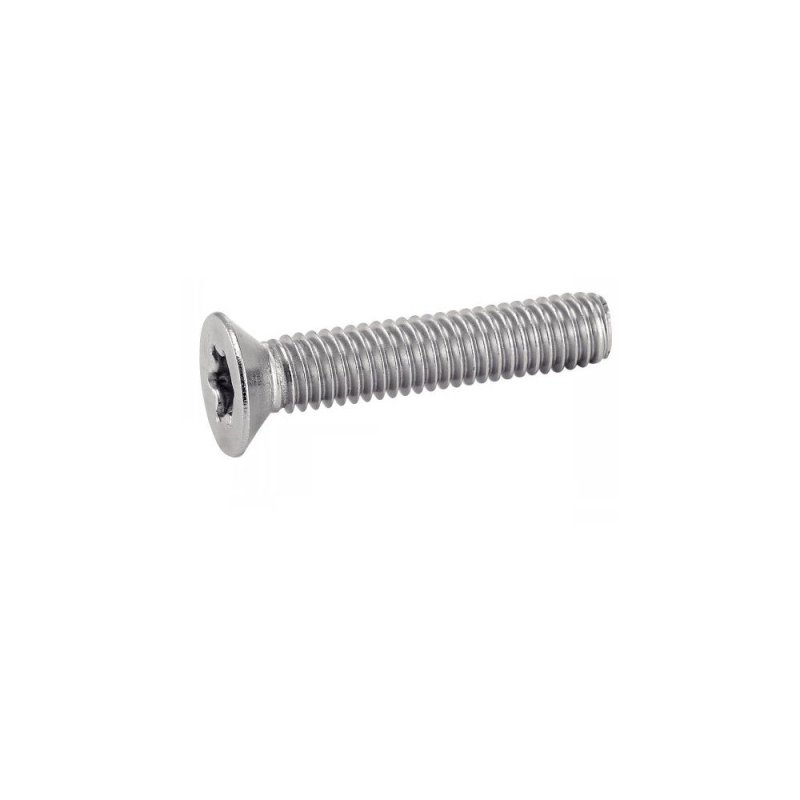 VIS A MÉTAUX M6x20 mm TÊTE FRAISÉE SIX LOBES Inox A2 - ISO 14581 - (similar DIN 965) par 200