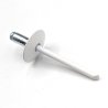 Rivets 4,8x10 mm RAL 9016 blanc signalisation tête large Alu/Acier DIN 7337C par 100