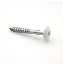Vis pour panneaux de façade 4,8x25 mm RAL 9016 blanc signalisation Inox A2 par 100