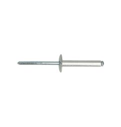 Rivets aveugle 4x20 mm Aluminium Acier tête large DIN 7337C par 500