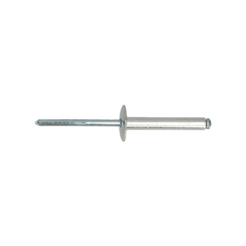 Rivets aveugle 4x20 mm Aluminium Acier tête large DIN 7337C par 500
