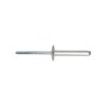 Rivets aveugle 4x20 mm Aluminium Acier tête large DIN 7337C par 500