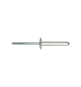 Rivets aveugle 4x20 mm Aluminium Acier tête large DIN 7337C par 500