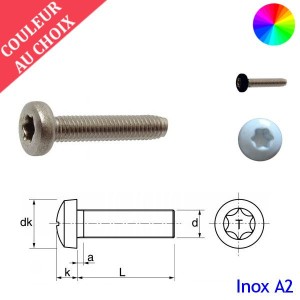 Vis tête cylindrique Inox A2